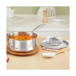 Borosil Cookfresh Triply Stainless Steel Straight Shape Sauce Pan