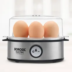 Borosil Electric Egg Cooker, 7 Eggs