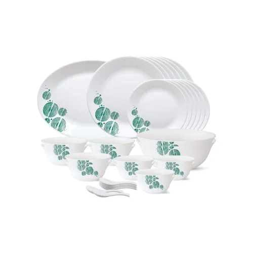 Image of Borosil Larah Tiara Series Floral Woodstock 33 Pcs Dinner Set