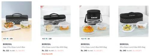 Image of Borosil lunch Box Start @ ₹321