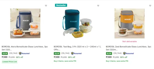 Image of Borosil Lunch Boxes Starting @ ₹399