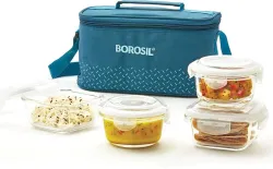 BOROSIL Teal Universal Bag 4 Pc 
