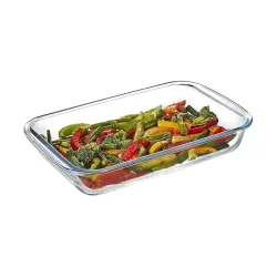 Borosilicate Glass Baking Tray for Kitchen, 1000 ml, Baking Dish, Serving Bowl, Oven & Microwave, Dishwasher and Freezer