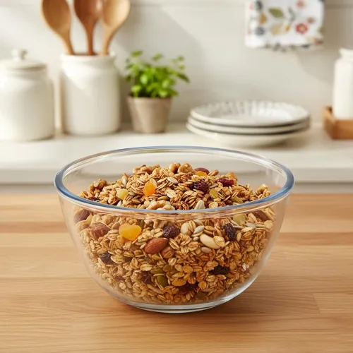 Image of Cutting EDGE 500ml Borosilicate Glass Mixing & Baking Serving Bowl Without Lid, Set of 1