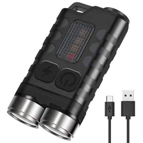 Image of BORUiT Mini 900LM USB-C Keychain Flashlight
