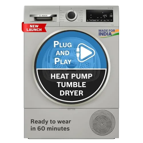Image of Bosch 10 kg Fully Automatic Front Load heat Pump Tumble Dryer | 100% Drying