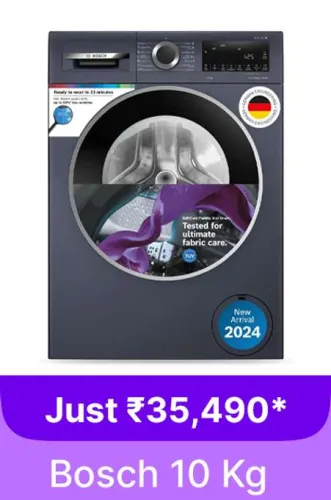 Image of BOSCH 10 kg Washing Machine @ ₹35490 on Flipkart big Billion Days Sale