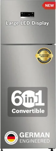 Image of BOSCH 243 L Frost Free Double Door 3 Star Refrigerator with Inverter Large LED Display, 18 Hrs Cooling Retention, Integ