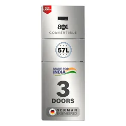 Bosch 302L, 3 Star, MaxFlex Convert Frost Free Triple Door Refrigerator | 8-in-1 Convertible Storage Modes | 57L Extra Convertible Zone |Cool Extend up to 18 hours (CMC33S23VI, 2026 Model, F...