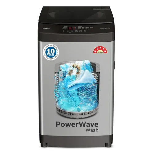 Image of Bosch 7 kg 5 Star Fully Automatic Top Loading Washing Machine (WOE70AH0IN, PowerWave Wash & in-built Dual Lint Filter, S