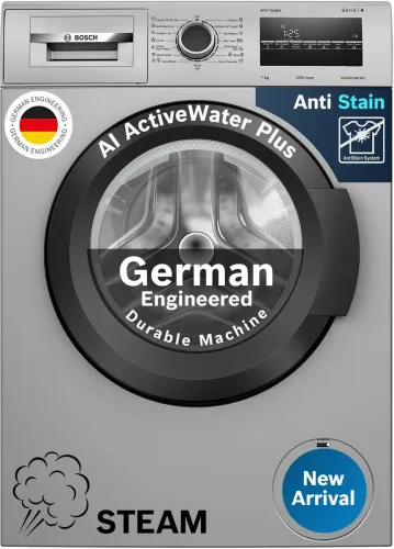 Image of BOSCH 7 kg Front Load Washing Machine (Silver)  (WAJ24266IN)