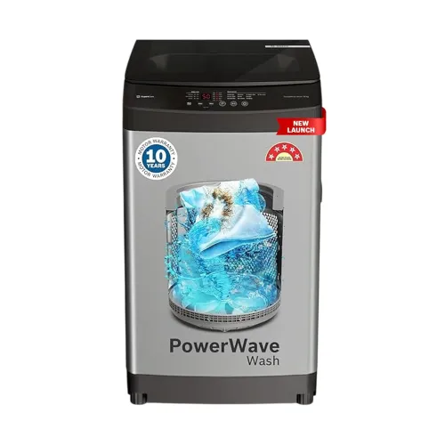 Image of Bosch 8 kg 5 Star Top Load Fully-Automatic Washing Machine, PowerWave Wash, Lint-free with Dual Lint Filter, Water Save,