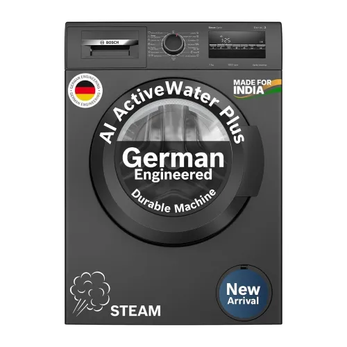 Image of Bosch 9 kg 5 Star Front Load Fully-Automatic Washing Machine, AI ActiveWater