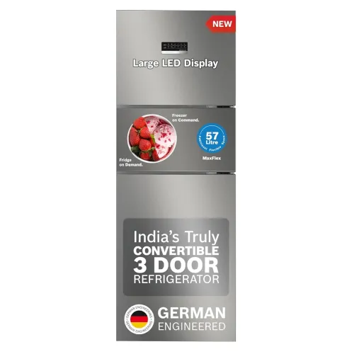 Image of Bosch MaxFlex Convert 303L 3 Star Triple Door Refrigerator, CMC33S03NI