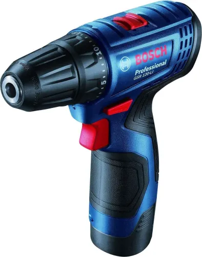 Image of BOSCH Professional GSR 120-LI Cordless Drill Driver 12V with 1 x GBA 12V 2.0Ah Battery 1 x GAL 1210 CV Charger & Carryin
