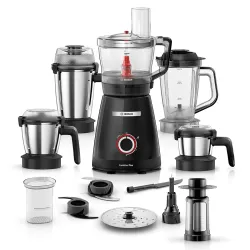 Bosch PureMixx Plus 800W Mixer Grinder & Food Processor with 5 Jars