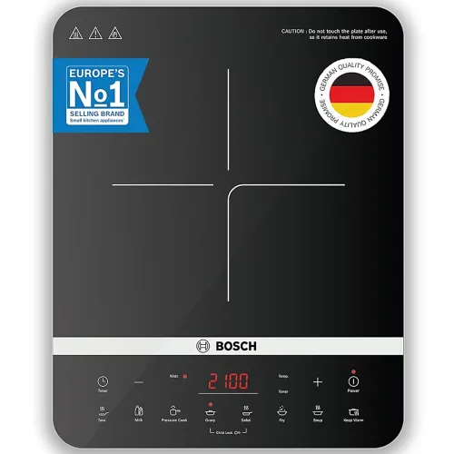 Image of Bosch TrueSafe 2100W Touch Panel Induction Cooktop 8 Menus