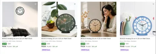 Image of Bosco Wall Clocks at minimum 73% Discount