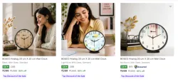 Bosco Wall Clocks Start @ ₹299