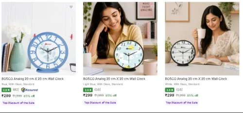 Image of Bosco Wall Clocks Starts @ ₹299