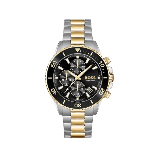 Image of BOSS Admiral Chronograph Black Round Dial Men's Watch - 1513908