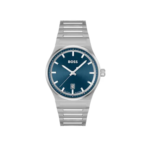 Image of BOSS Candor Qtz Basic Calendar Blue Round Dial Men's Watch