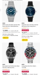 Boss Men Analog Watch up to 80% Discount