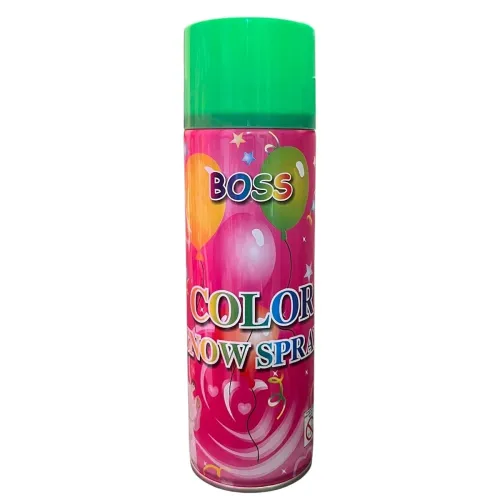 Image of BOSS Natural Herbal Holi Snow Spray Green Color
