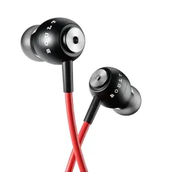 Boult BassBuds Storm-X Wired Earphones (Red, Extra Bass, Mic)
