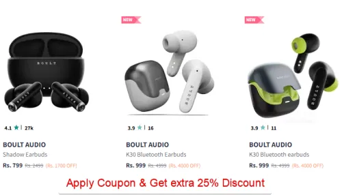 Image of Boult Earbuds Starting Price @ ₹599