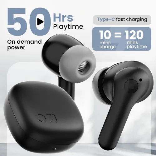 Image of Boult GOBOULT K10 Wireless Earbuds Pure Black