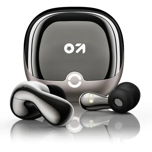 Image of Boult GOBOULT TWS Earbuds, 80H Playtime, ENC, 45ms, Grey