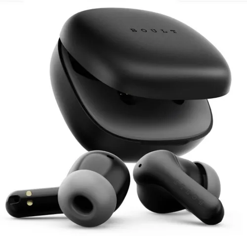 Image of Boult K10 50H Battery, 4 Mic ENC, 45ms Low Latency, Dual Master, Touch Control, 5.4v Bluetooth  (Pure Black, True Wirele