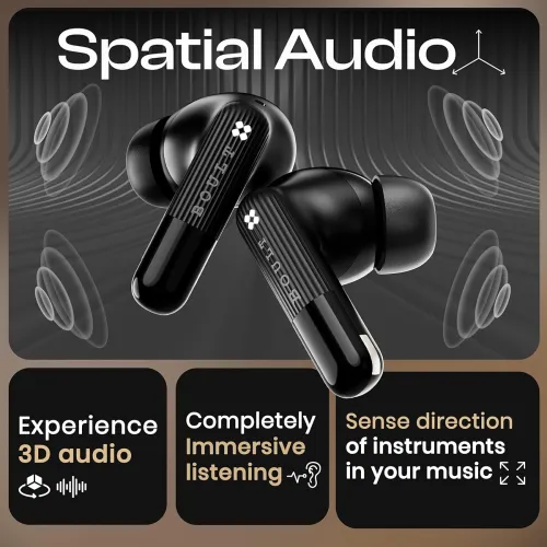 Image of Boult Klarity 3 6-Mic Hybrid ANC (Upto 50dB) in Ear Earbuds, Spatial Audio, Dual Device Pairing, 50H Playtime