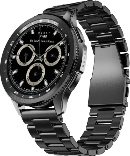 Image of Boult Pyro Smartwatch (1.43inch AMOLED, BT Calling, Gunmetal)