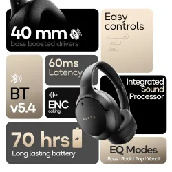 Boult Q Over Ear Bluetooth Headphones