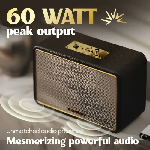 Image of Boult RetroAmp X60 Bluetooth Home Audio Speaker 