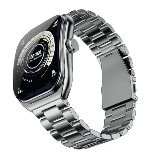 Image of Boult Trail Pro Smartwatch (AMOLED, BT Calling, 120+ Sports, Silver)