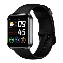 Bouncefit M I D116 Fitness Band Smart Watch for Men, Women, Boys, Girls, Kids – Single Touch Interface, Water Resistant, Workout Modes, Quick Charge Sports Smartwatch – Black
