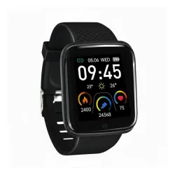 Bouncefit M I D116 Fitness Band Smart Watch for Men, Women, Boys, Girls, Kids – Single Touch Interface, Water Resistant, Workout Modes,Quick Charge Sports Smartwatch – Black (BB)