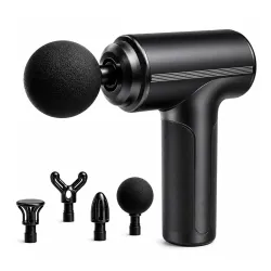 Bouncefit MG-203 Portable Handheld Electric Massage Gun | Body Massager for Pain Relief | Massage Gun for Back, Leg & Fu