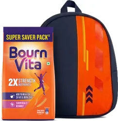 Bournvita Chocolate Nutrition Drink Pouch with Bagpack (1 kg)