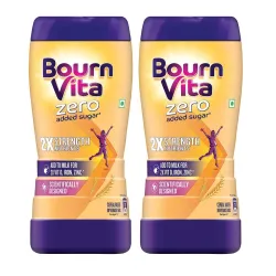 Bournvita Zero Added Sugar Nutrition Drink 500g Jar (PO2)