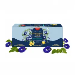 BOVI Butterfly Pea Flower Tea Bags, 30 Teabags | Aparajita/Shankhpushpi Herbal Tea | Caffeine Free| Antioxidant Rich Wellness Tea
