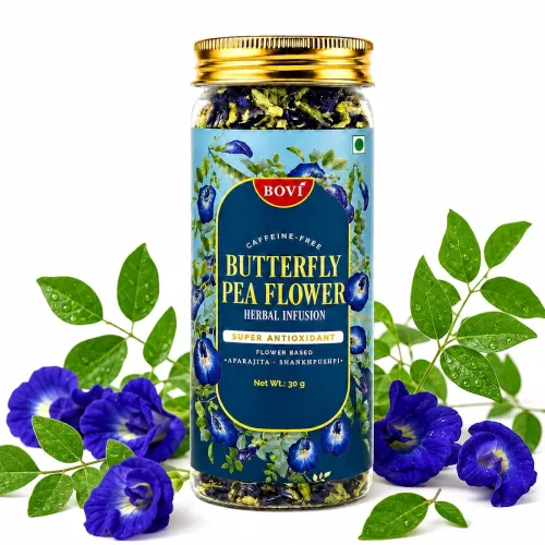 Image of BOVI Butterfly Pea Flower Tea Loose Petals 30gm