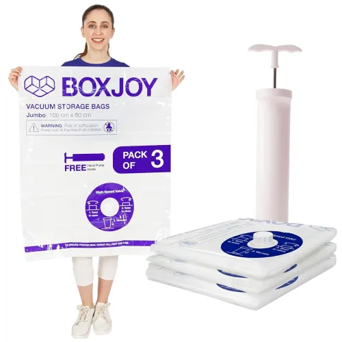 Image of BOXJOY (80x100cm) Transparent Vacuum Storage Bags