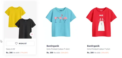 Image of Boys Fashion T-shirt Minimum 70% Discount