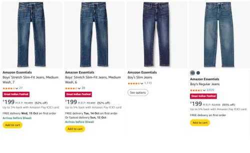 Image of Boys Jeans Starting @ ₹199