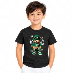 Boys Printed Cotton Blend T-Shirt | Round Neck | Half Sleeve | Regular Fit