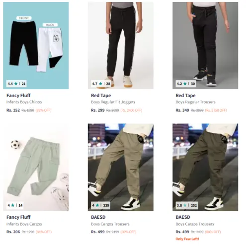 Image of Boys Trouser @ Up to 90% Discount